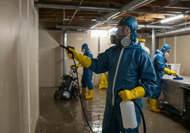 Basement Sanitization and Antimicrobial Treatment process in Lower West Side, IL