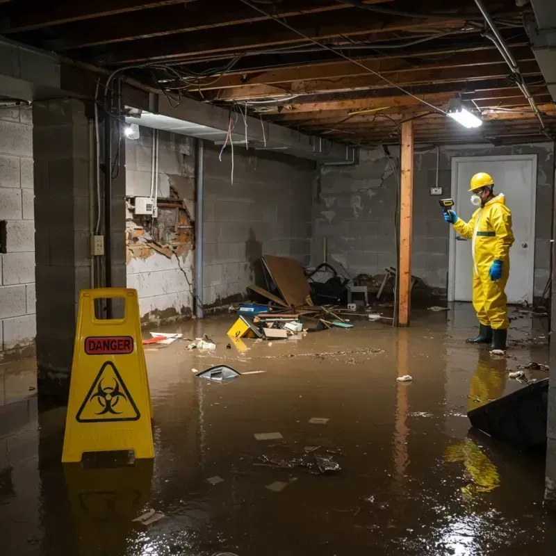 Flooded Basement Electrical Hazard in Lower West Side, IL Property