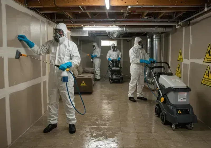 Basement Moisture Removal and Structural Drying process in Lower West Side, IL